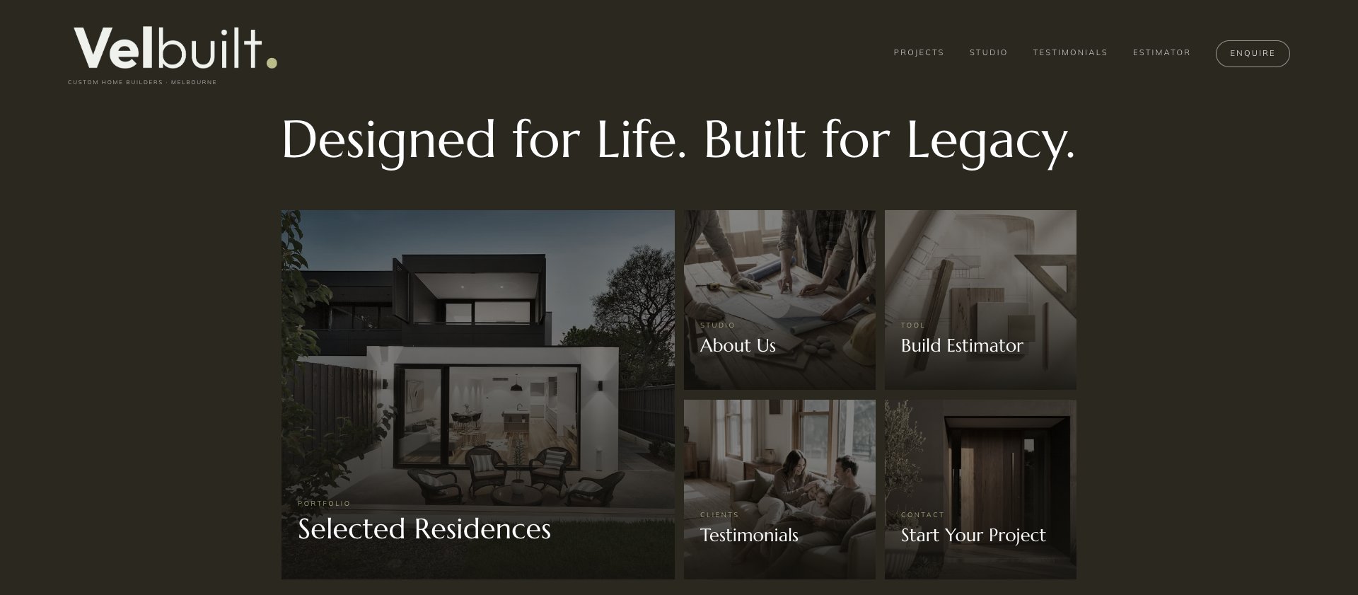 VelBuilt website
