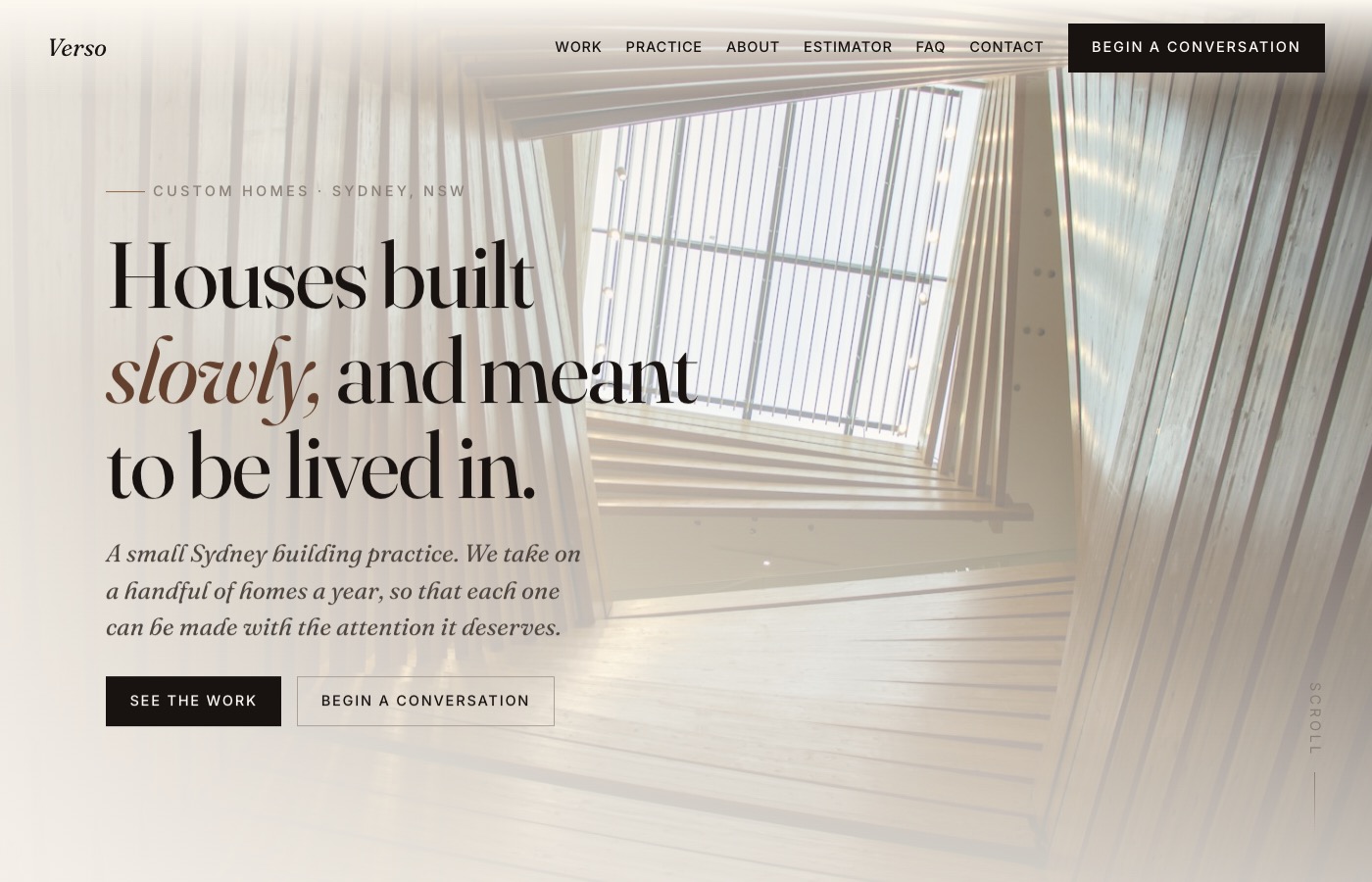 Verso website